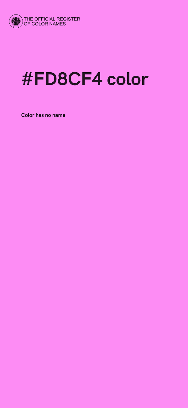 #FD8CF4 color image