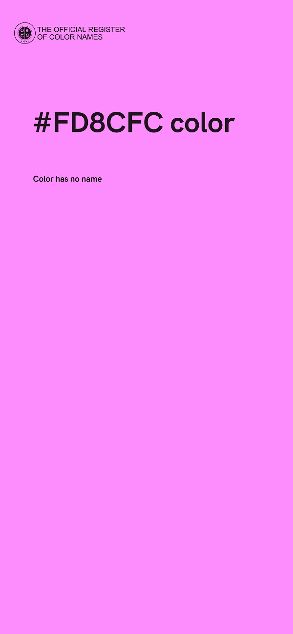 #FD8CFC color image