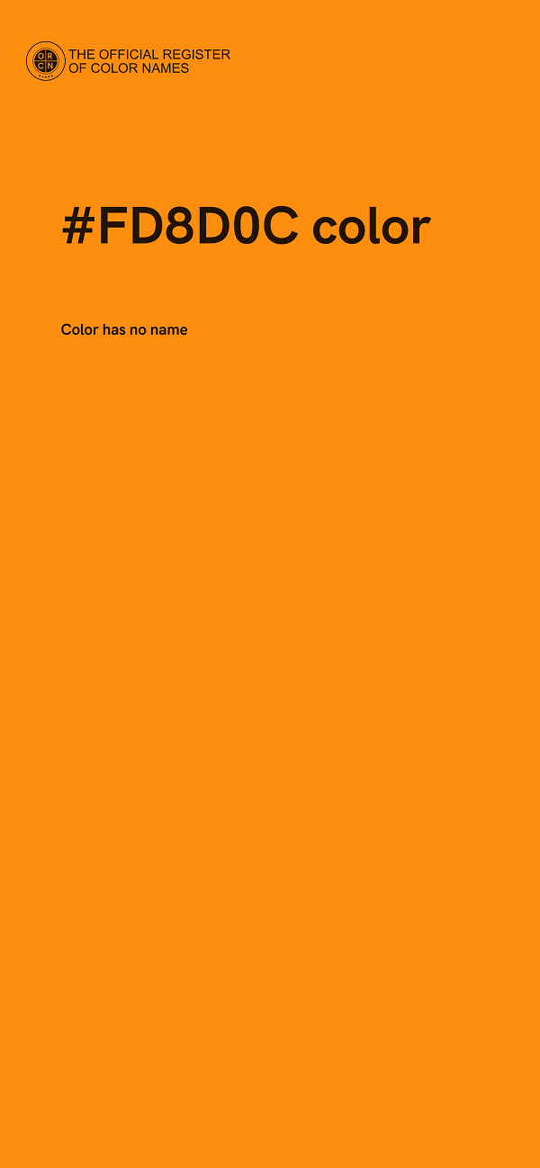 #FD8D0C color image