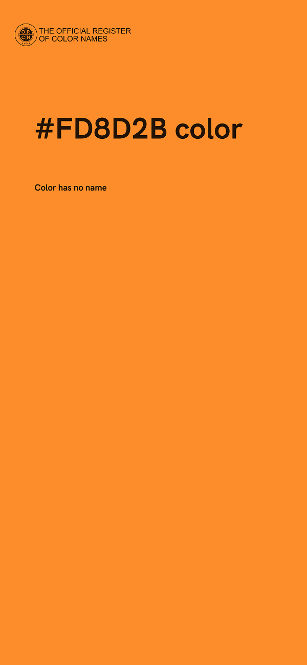 #FD8D2B color image
