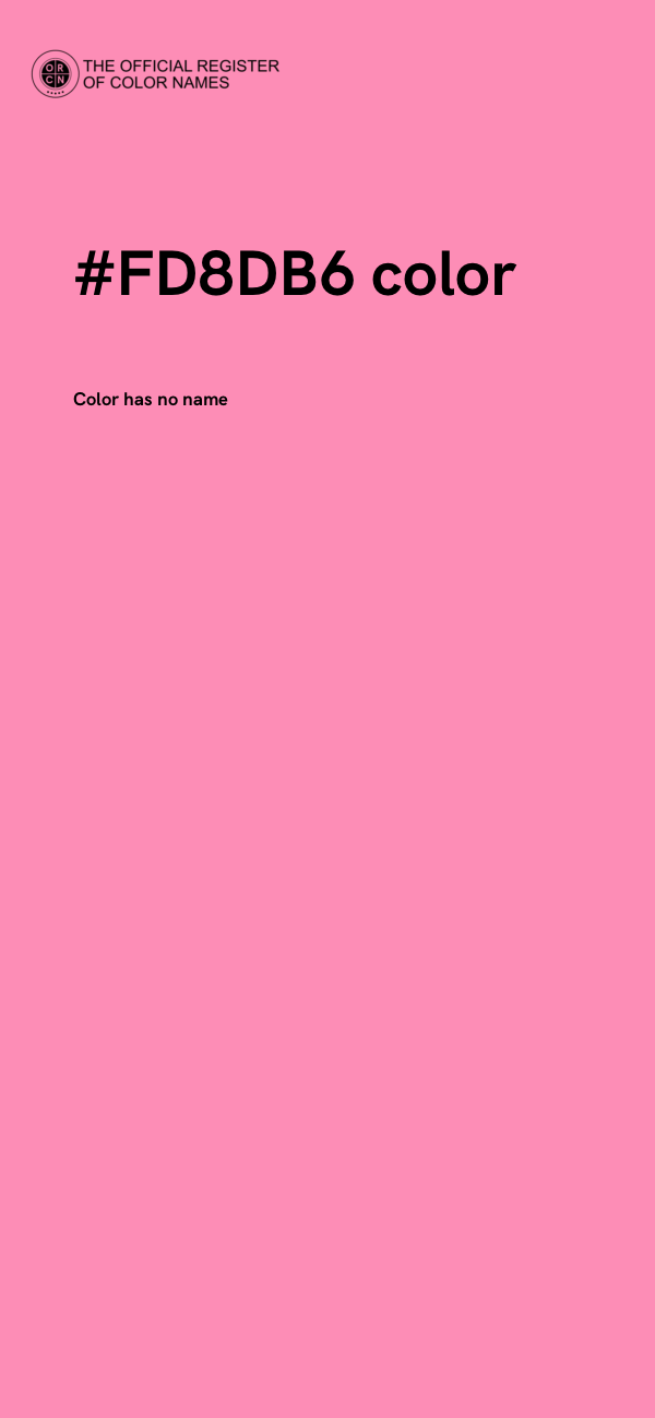 #FD8DB6 color image