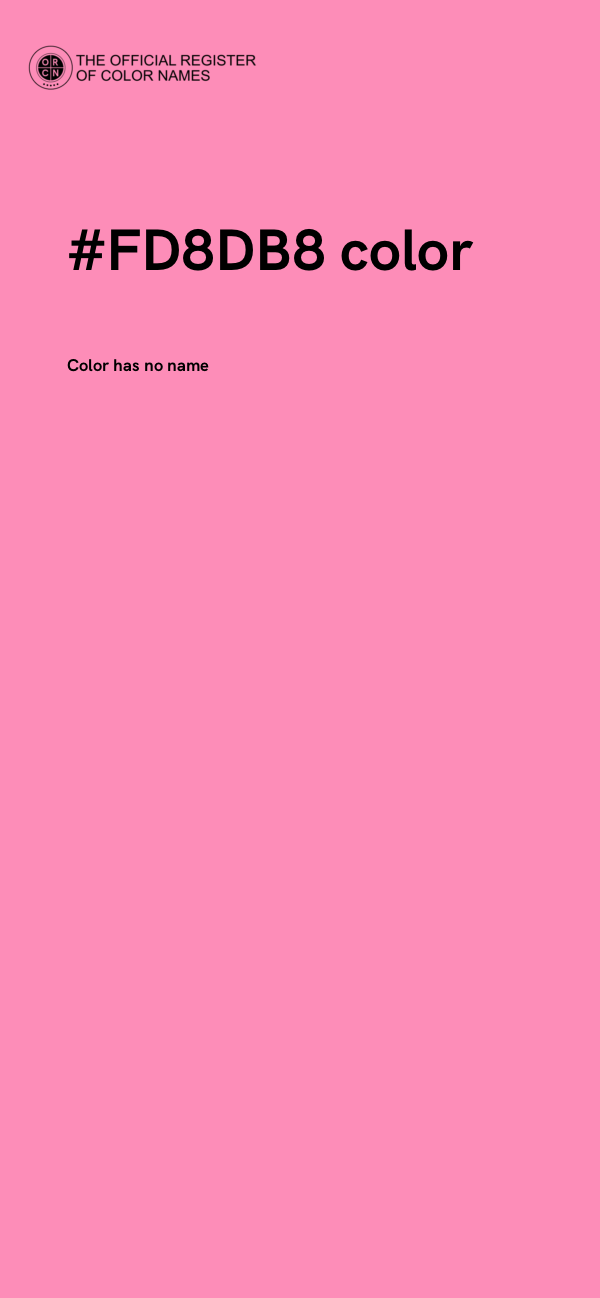 #FD8DB8 color image