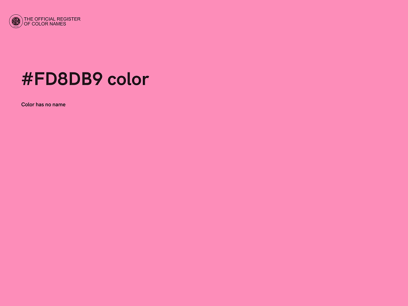 #FD8DB9 color image