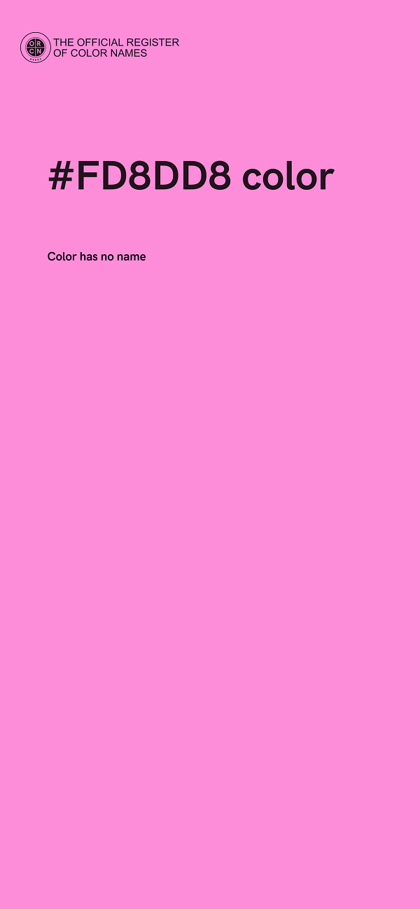 #FD8DD8 color image