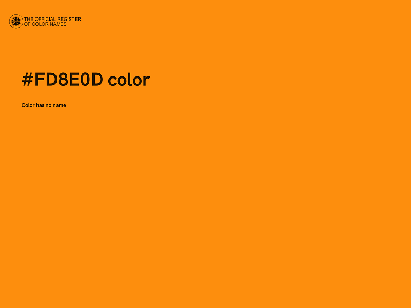 #FD8E0D color image