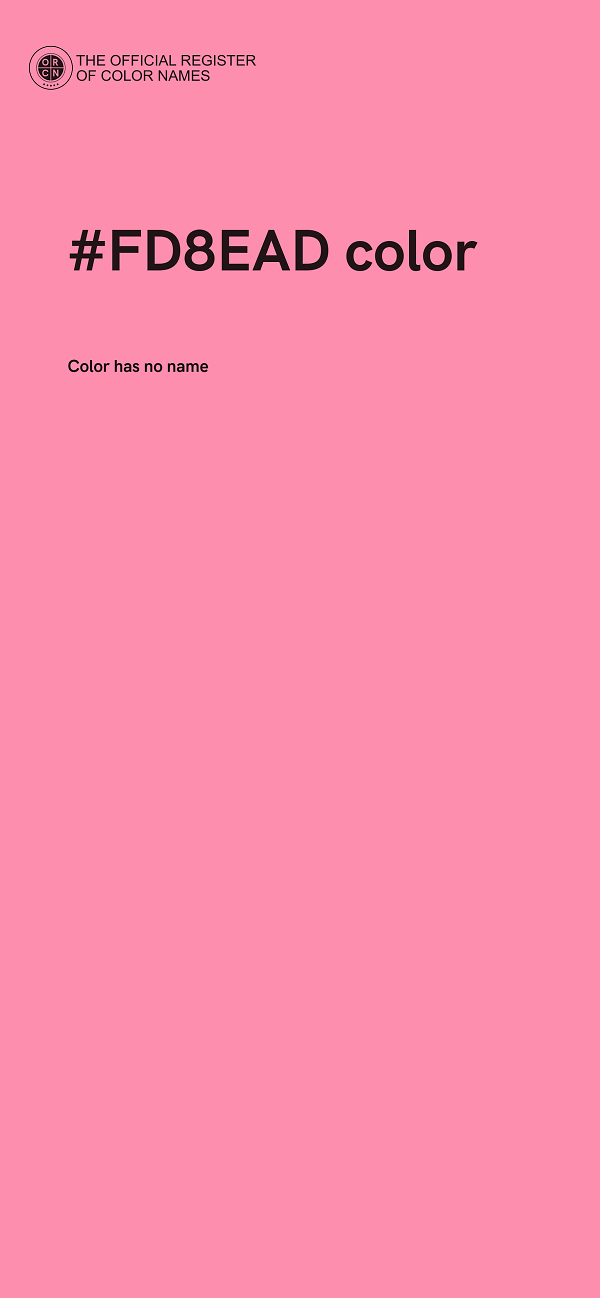 #FD8EAD color image