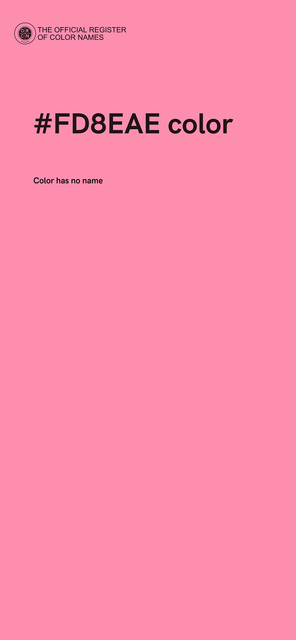 #FD8EAE color image