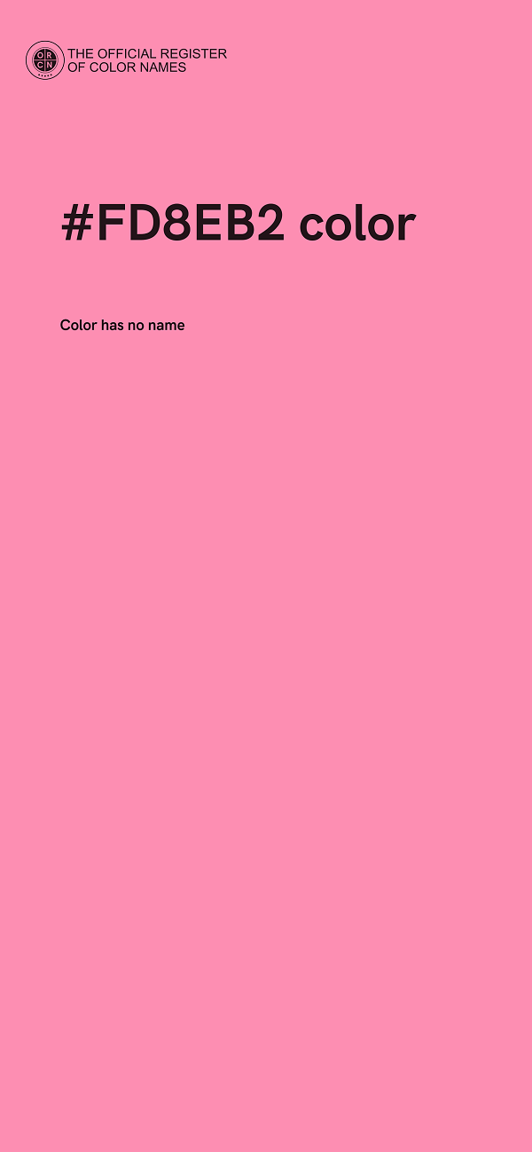 #FD8EB2 color image