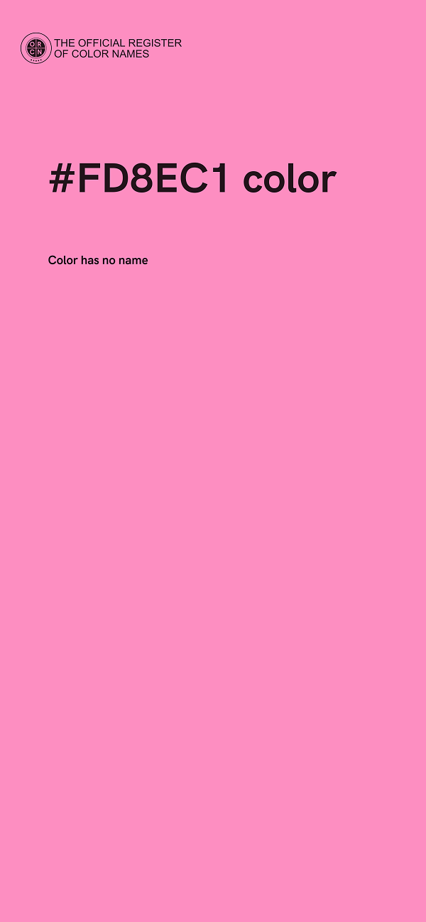 #FD8EC1 color image