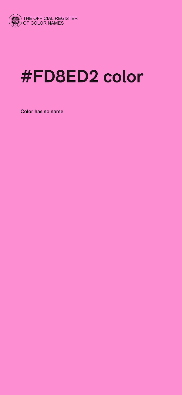 #FD8ED2 color image