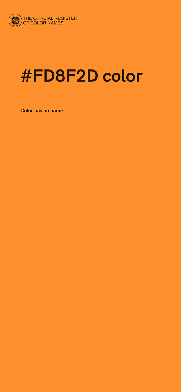 #FD8F2D color image