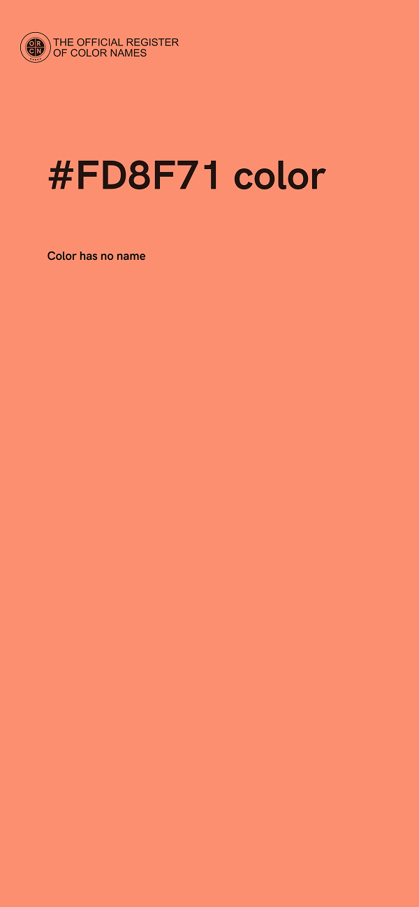 #FD8F71 color image
