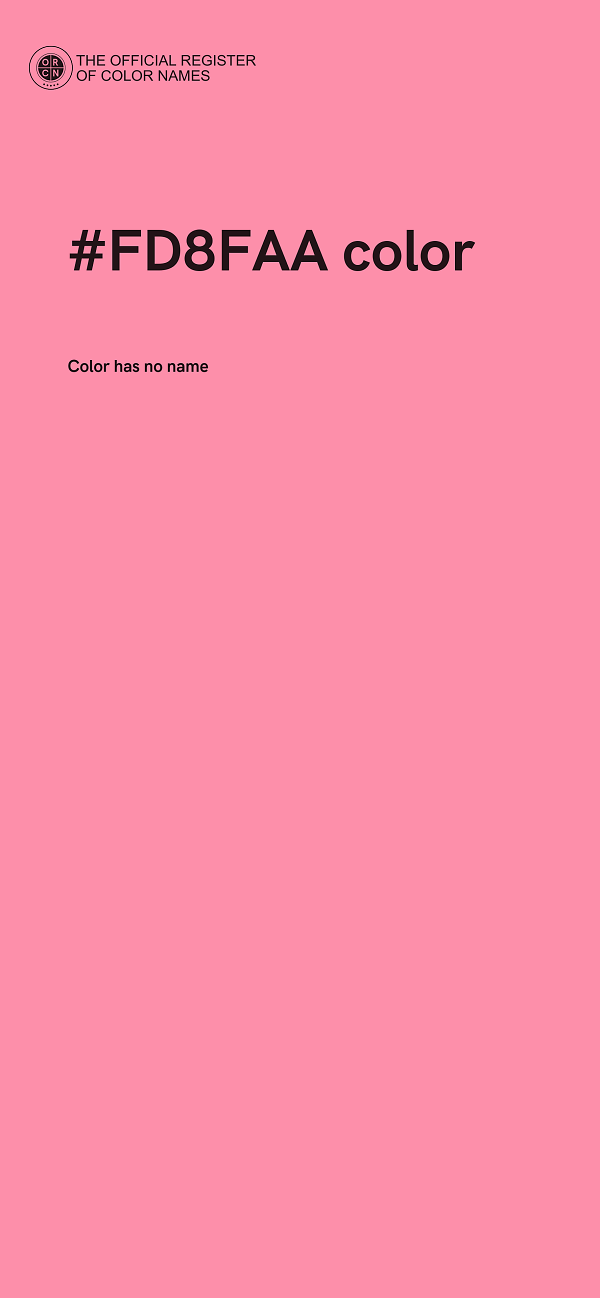 #FD8FAA color image