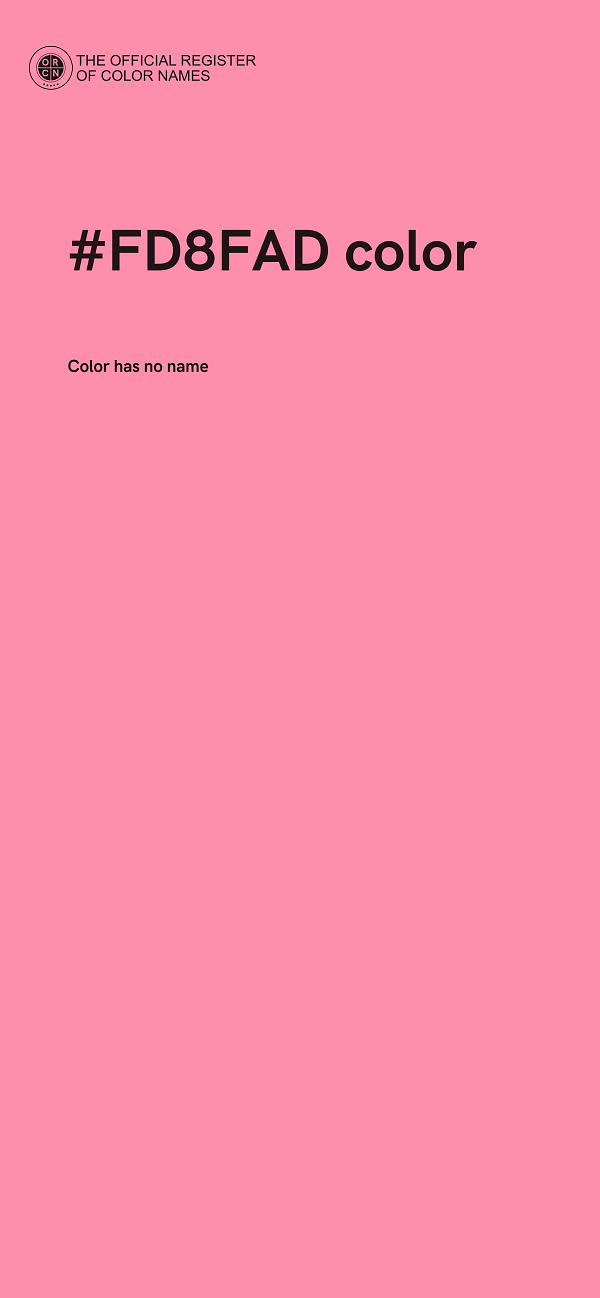 #FD8FAD color image