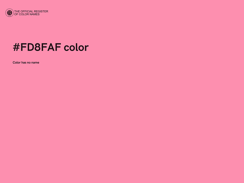 #FD8FAF color image