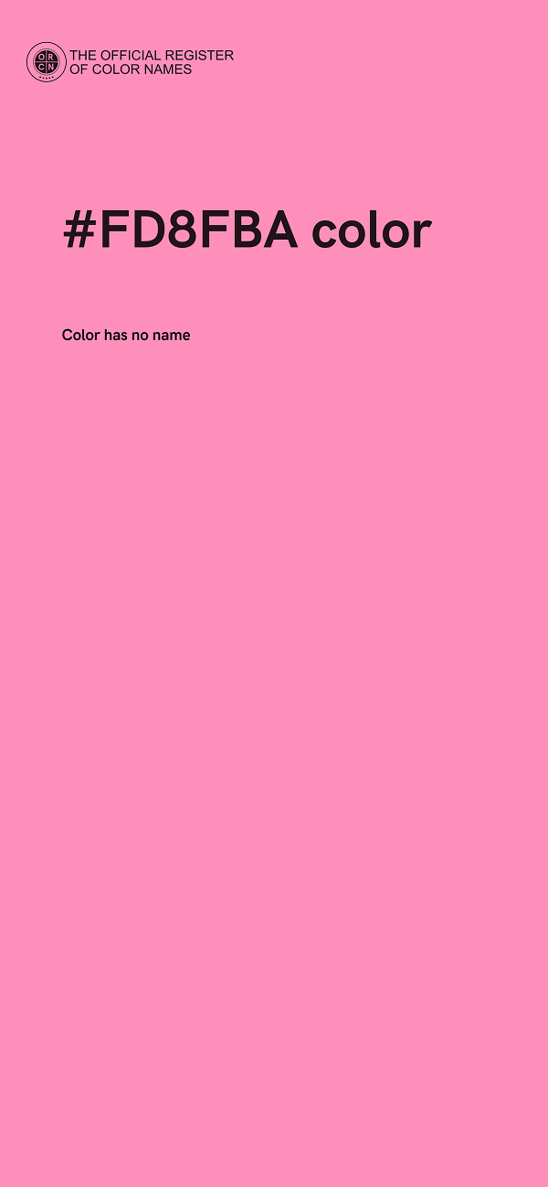 #FD8FBA color image