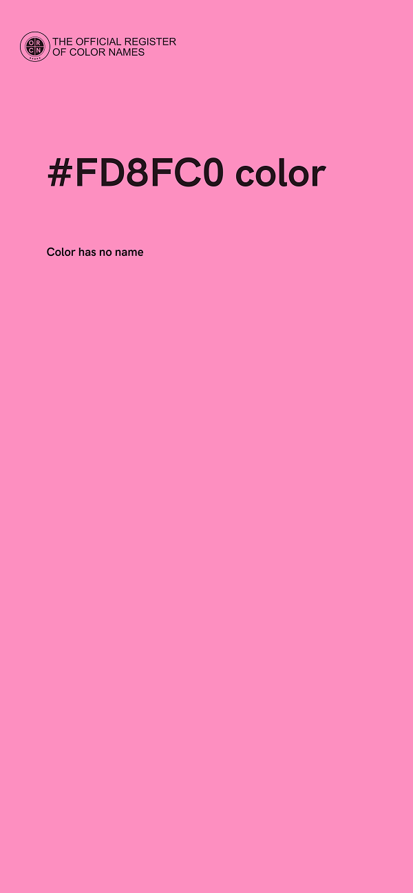 #FD8FC0 color image