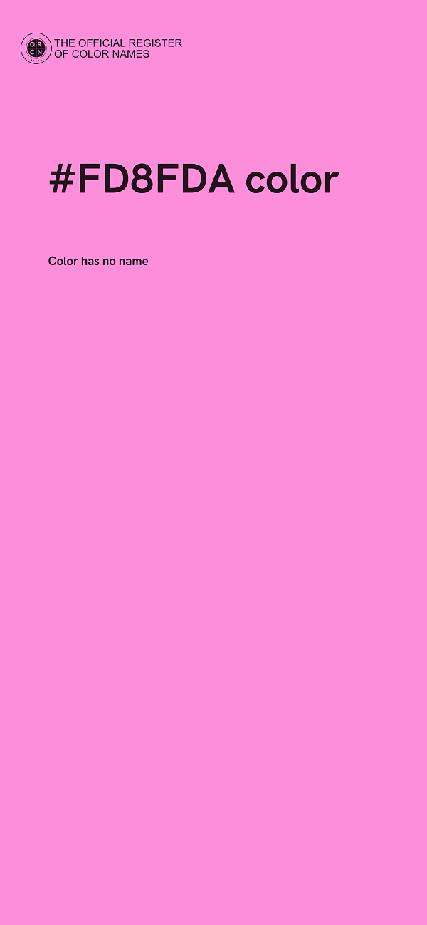 #FD8FDA color image