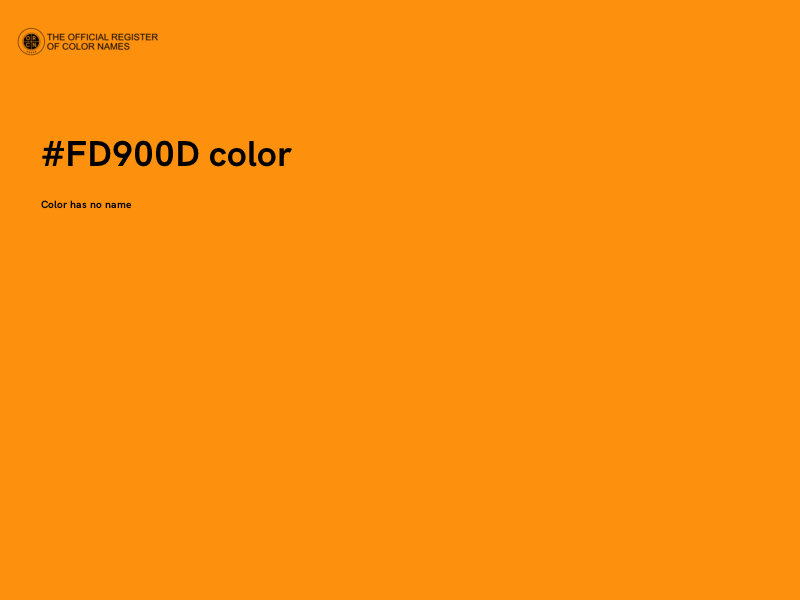#FD900D color image