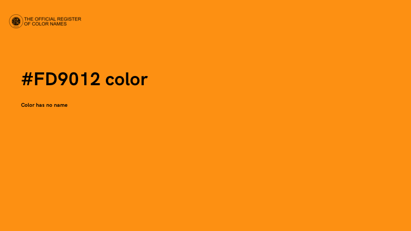#FD9012 color image