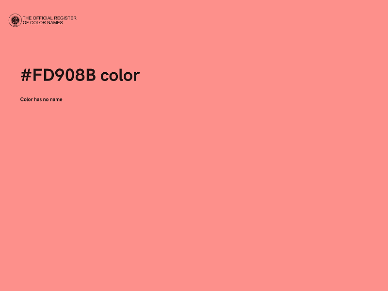 #FD908B color image