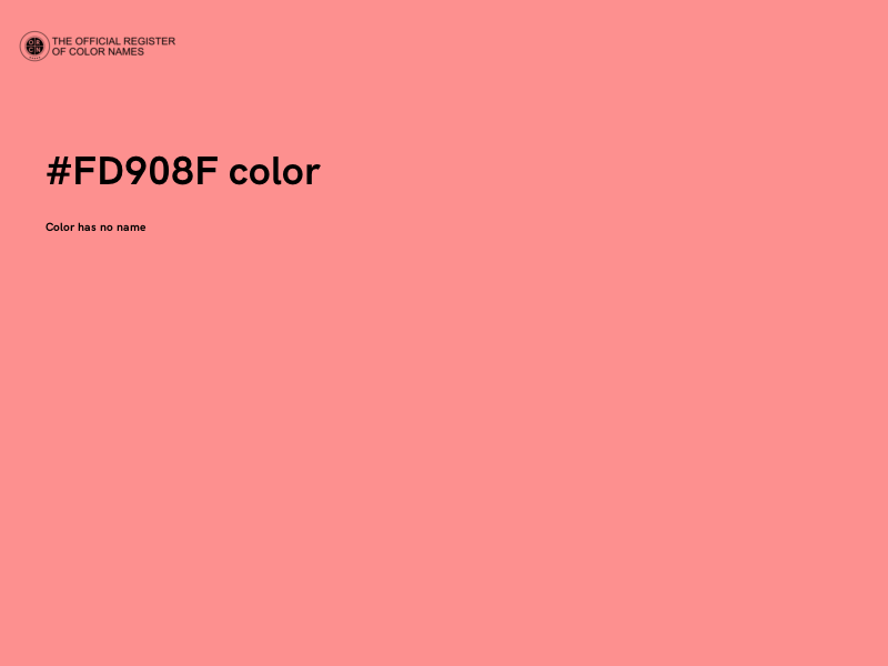 #FD908F color image