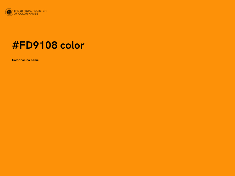 #FD9108 color image
