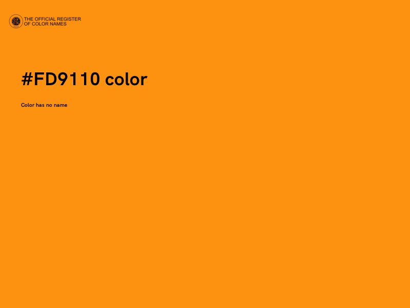 #FD9110 color image