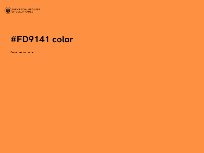 #FD9141 color image