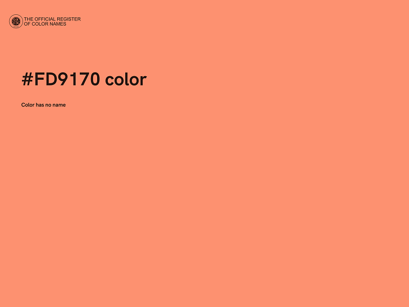 #FD9170 color image