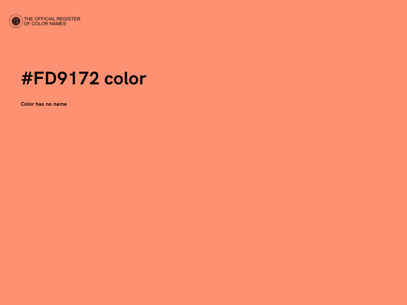 #FD9172 color image