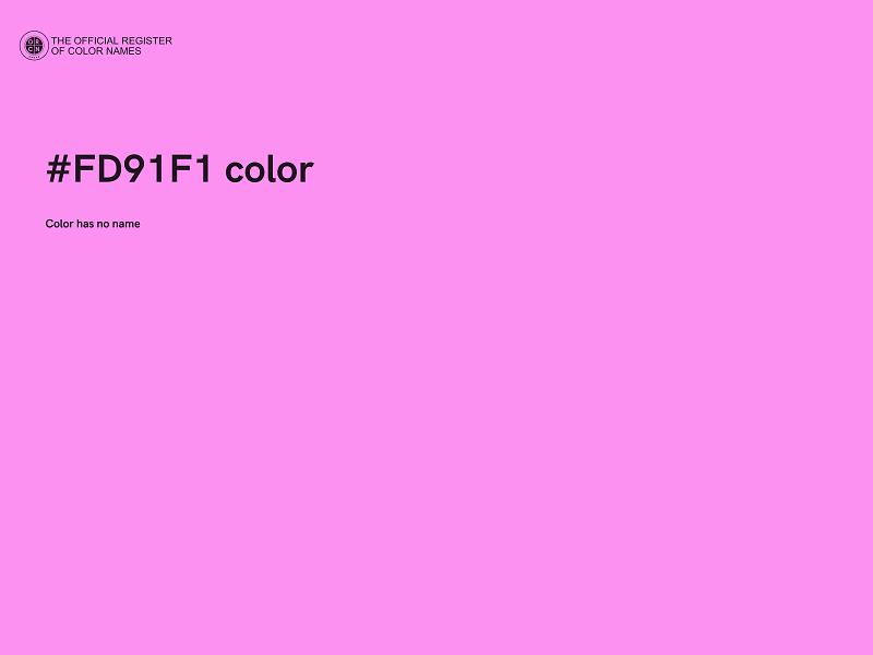 #FD91F1 color image