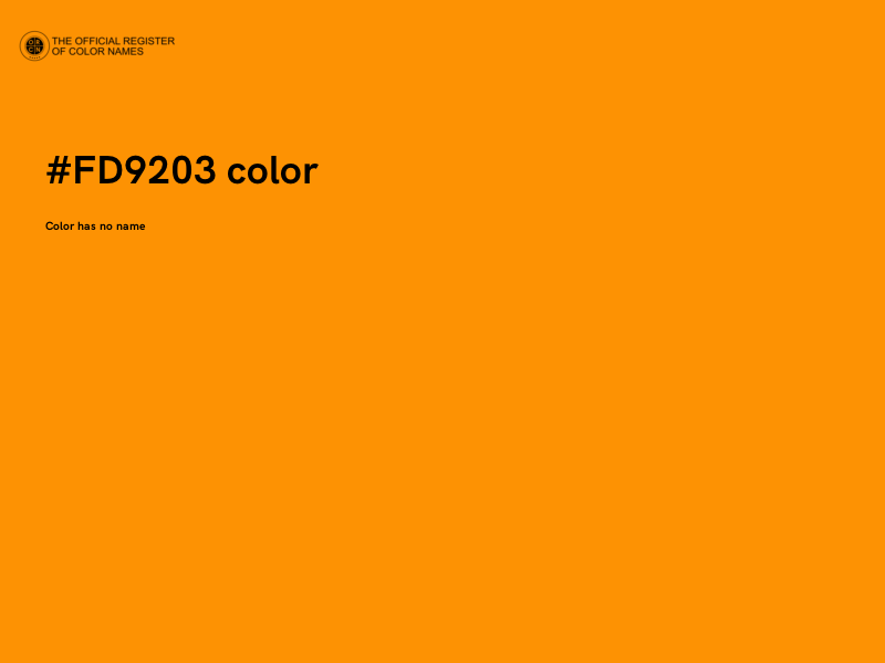 #FD9203 color image
