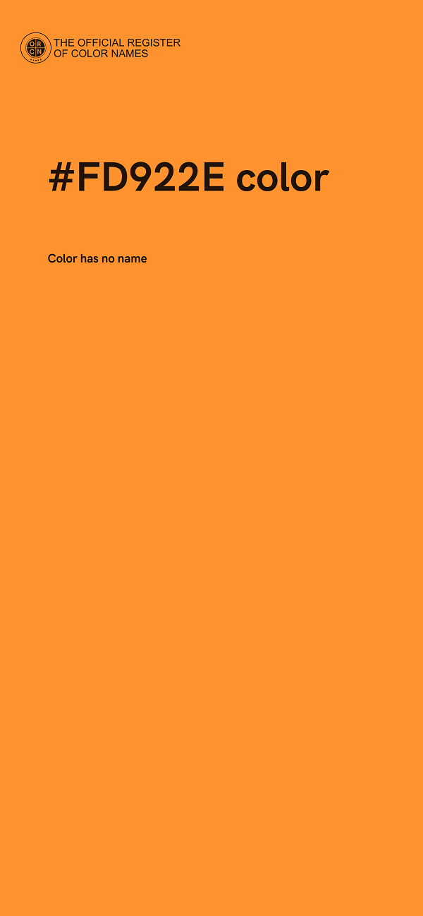 #FD922E color image