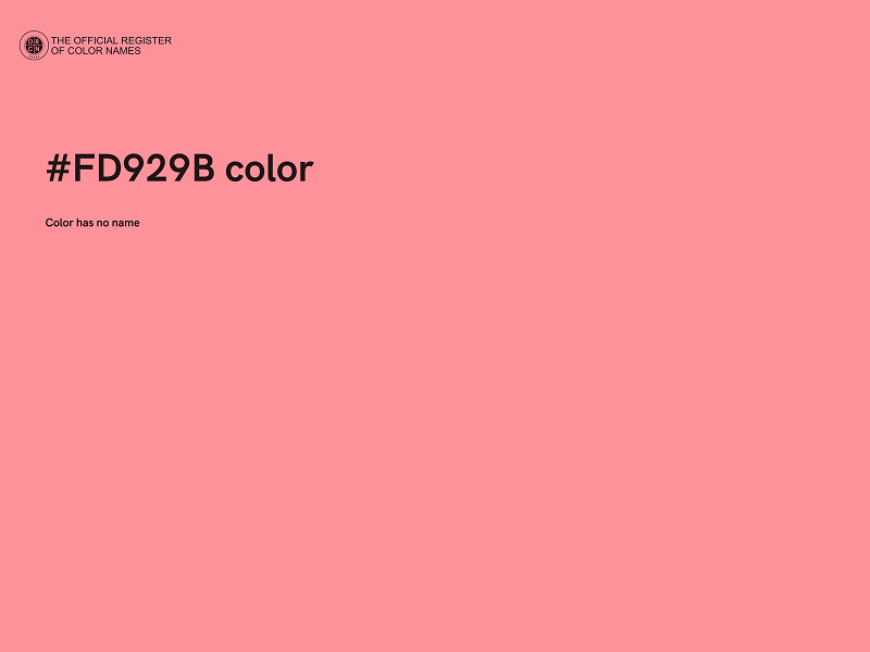 #FD929B color image