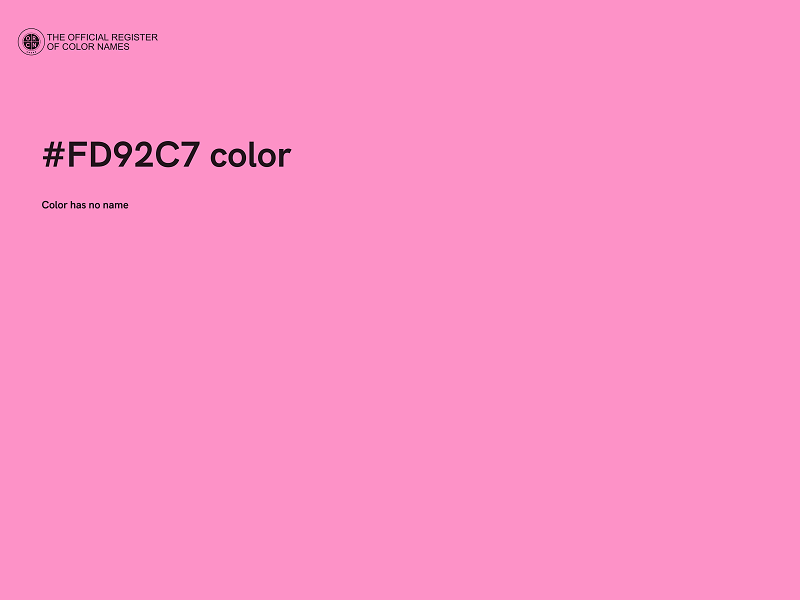 #FD92C7 color image