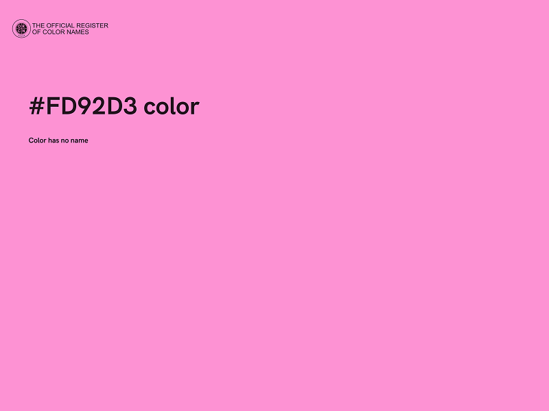#FD92D3 color image