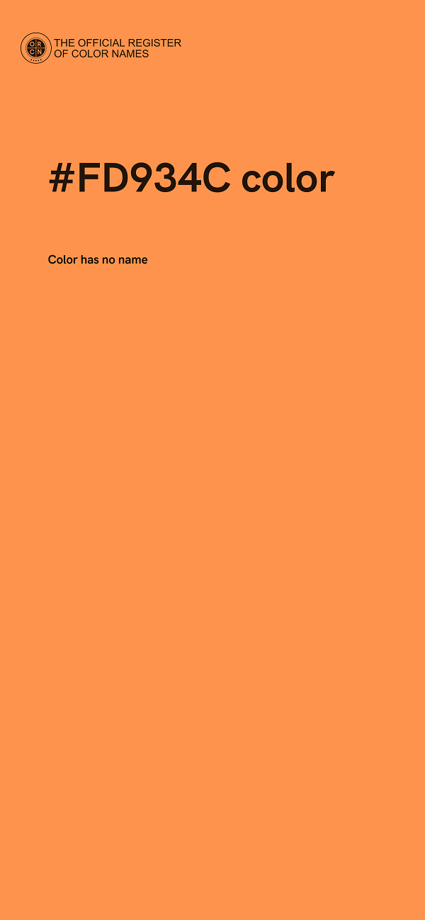 #FD934C color image