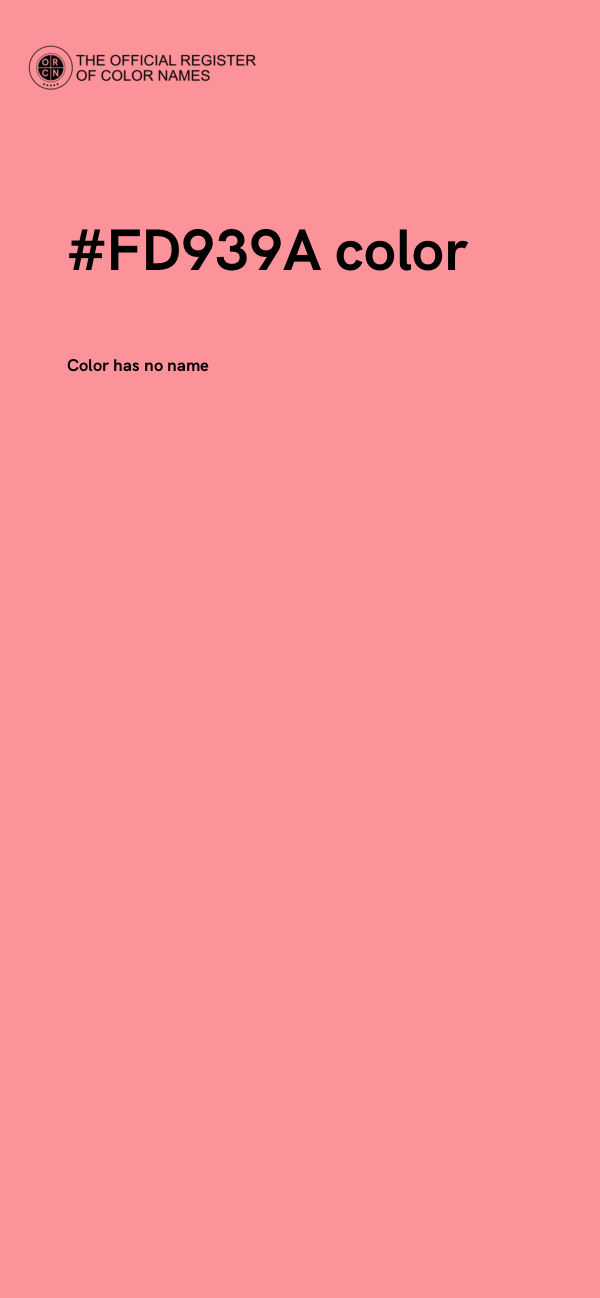 #FD939A color image