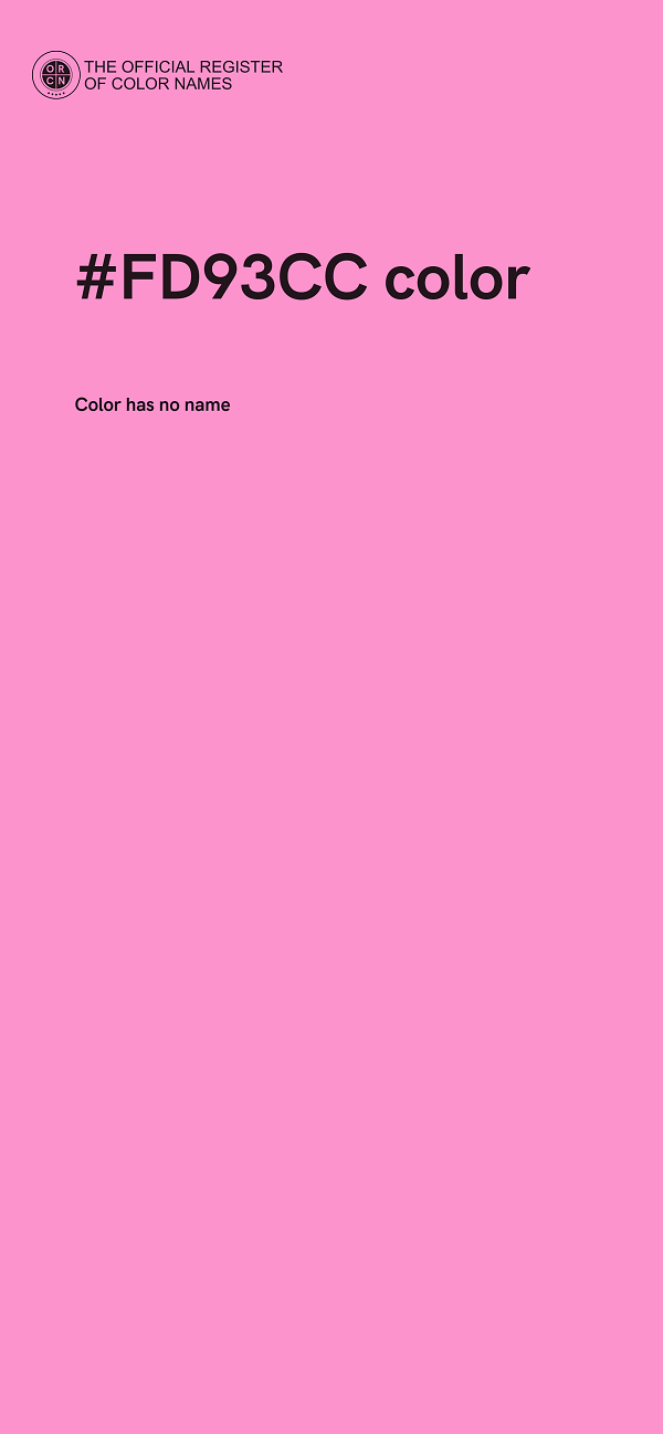 #FD93CC color image