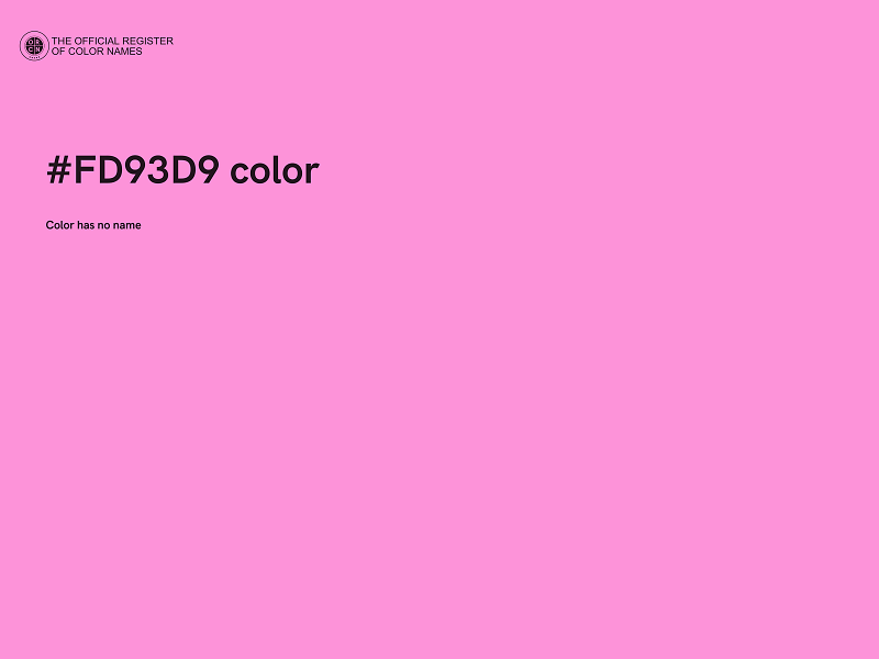 #FD93D9 color image