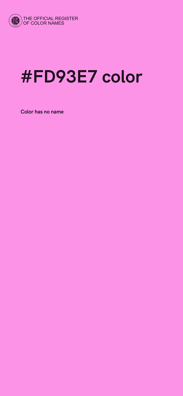#FD93E7 color image