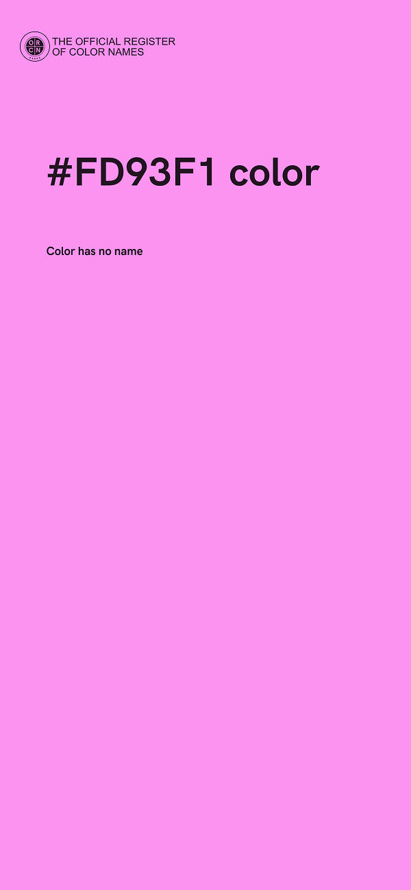 #FD93F1 color image