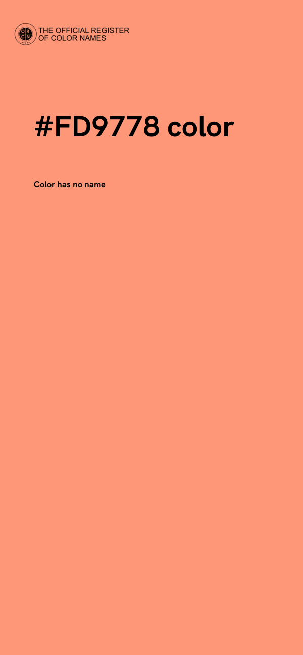 #FD9778 color image