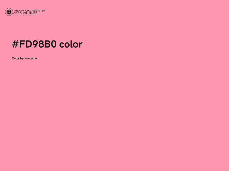 #FD98B0 color image