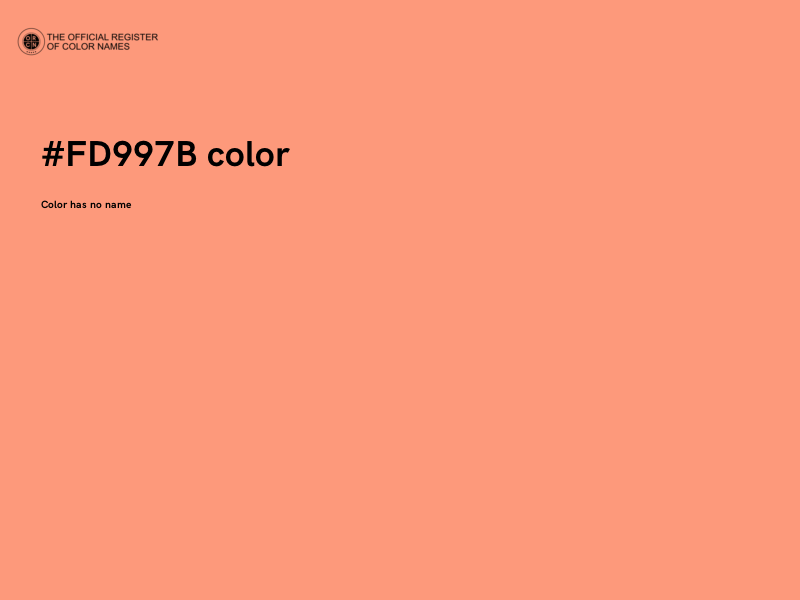 #FD997B color image