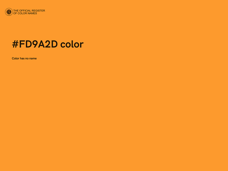#FD9A2D color image