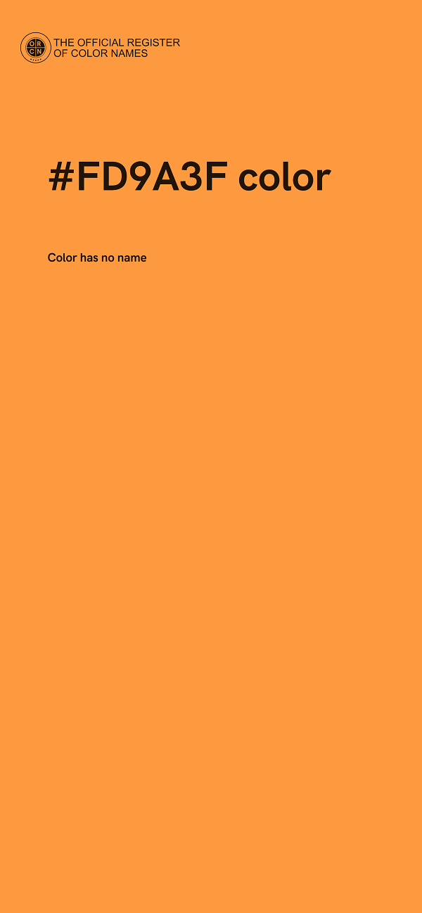 #FD9A3F color image