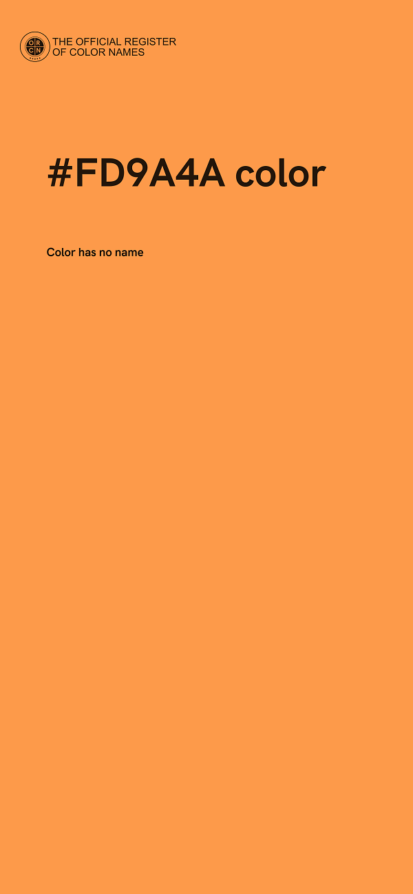 #FD9A4A color image