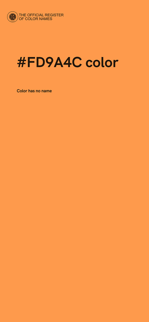 #FD9A4C color image